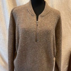Madewell Half-Zip Alpaca Wool Blend Sweater NWT